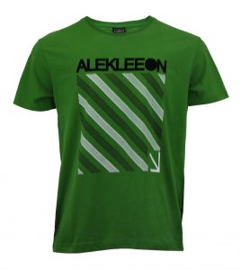 Aleklee полосатая футболка QT AL-5016#