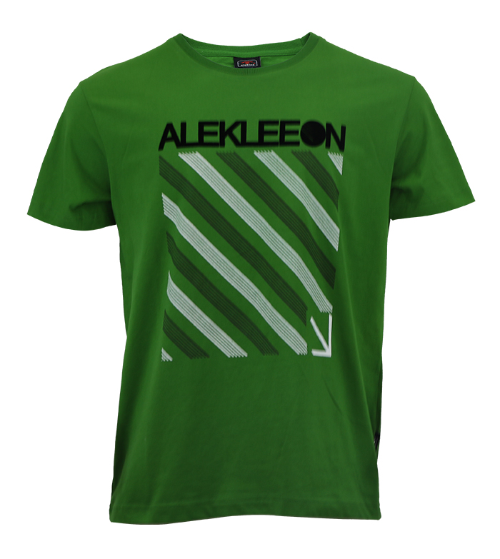 Aleklee полосатая футболка QT AL-5016#