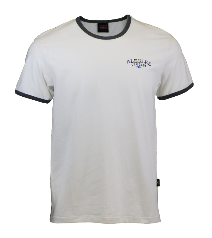 Aleklee классическая черно-белая футболка AL-6010#